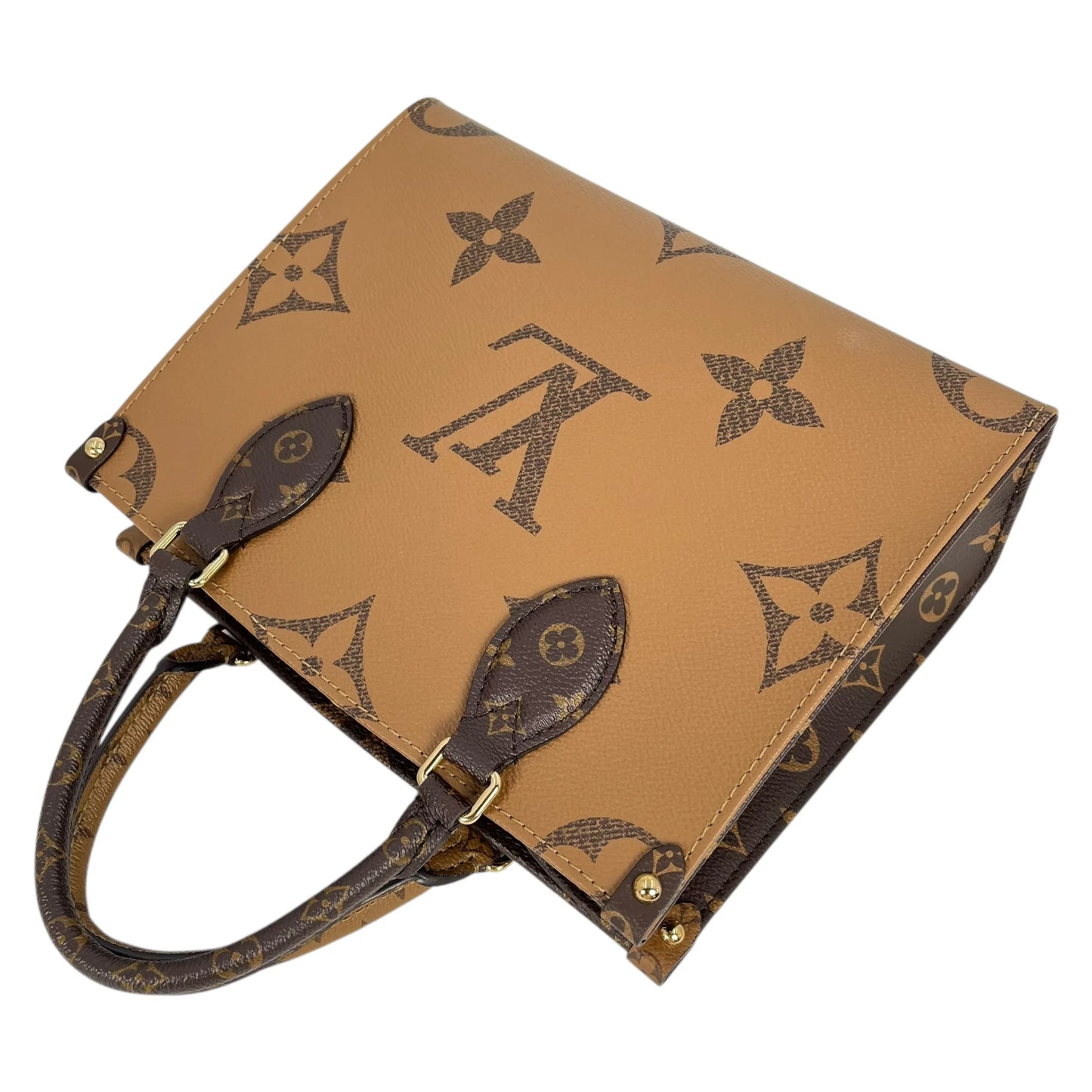 Louis Vuitton Gaint Monogram On The Go PM Hand Bag - Brown - M46373