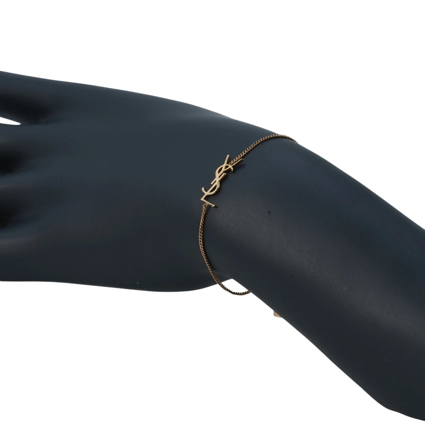 Saint Laurent YSL Logo Bracelet - Gold Plated
