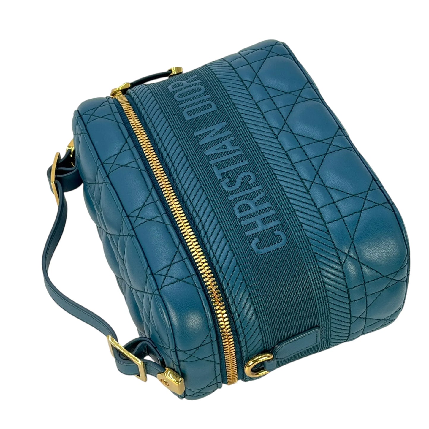 Dior Small Travel Vanity Hand Bag Shoulder Bag - Blue