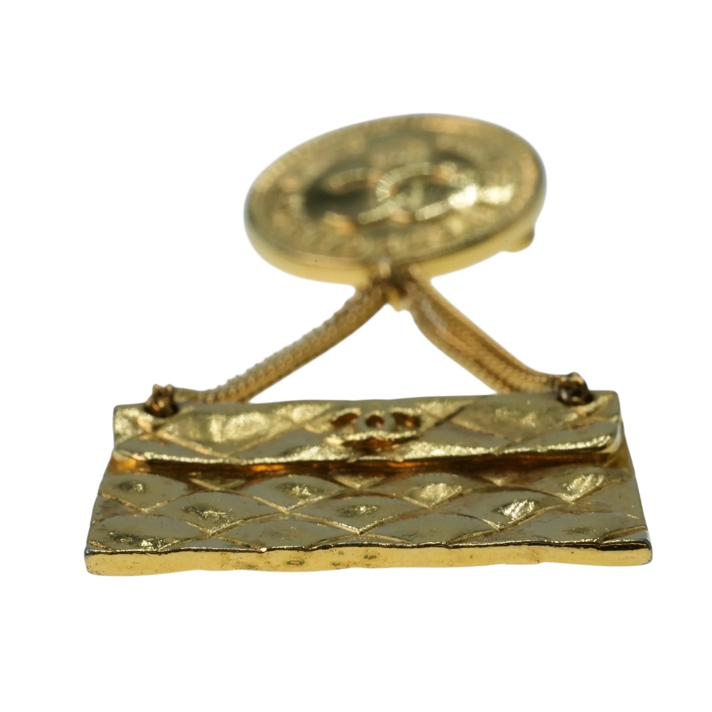 CHANEL Materasse CC Logo Brooch 25 - Gold Plated