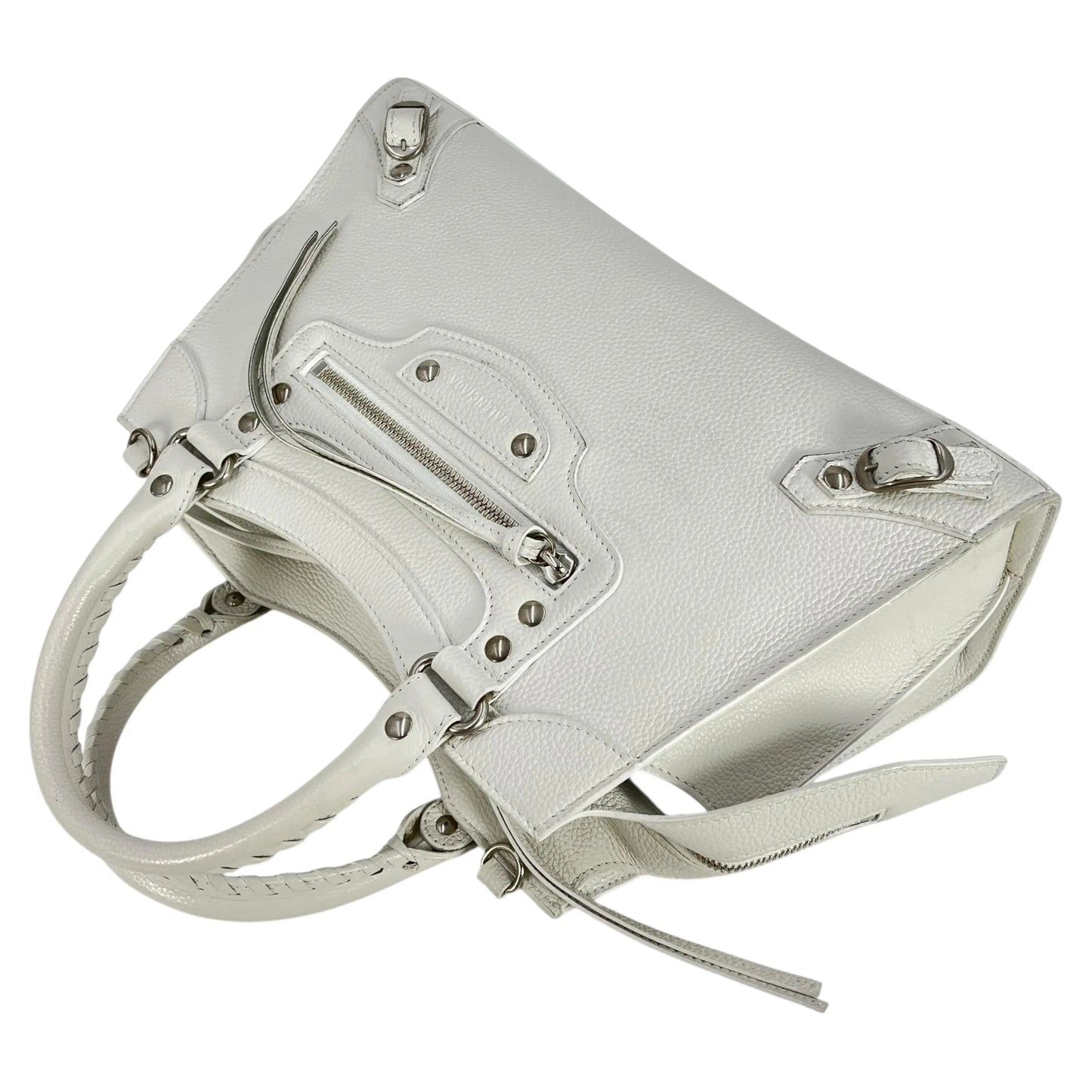 Balenciaga Neo Classic City Hand Bag - White