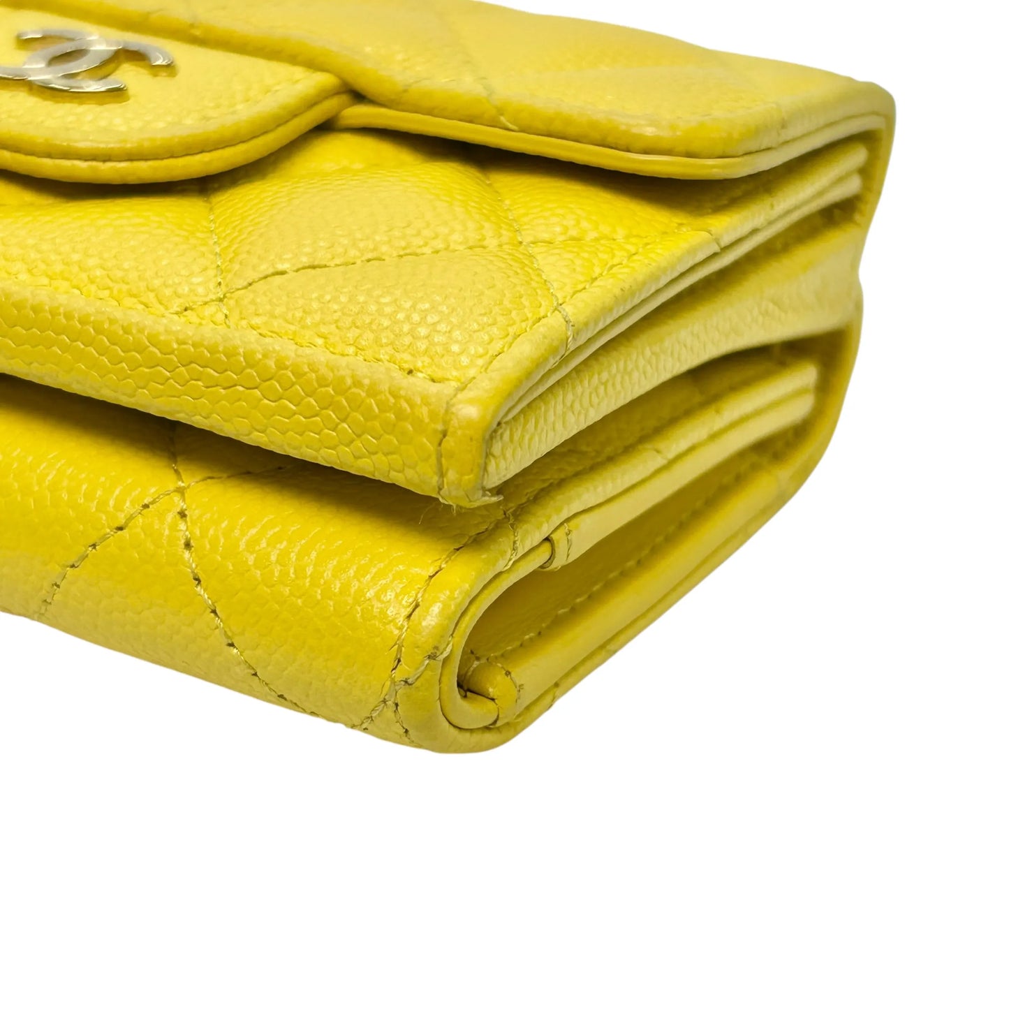 CHANEL Materasse Small Compact Wallet - Yellow
