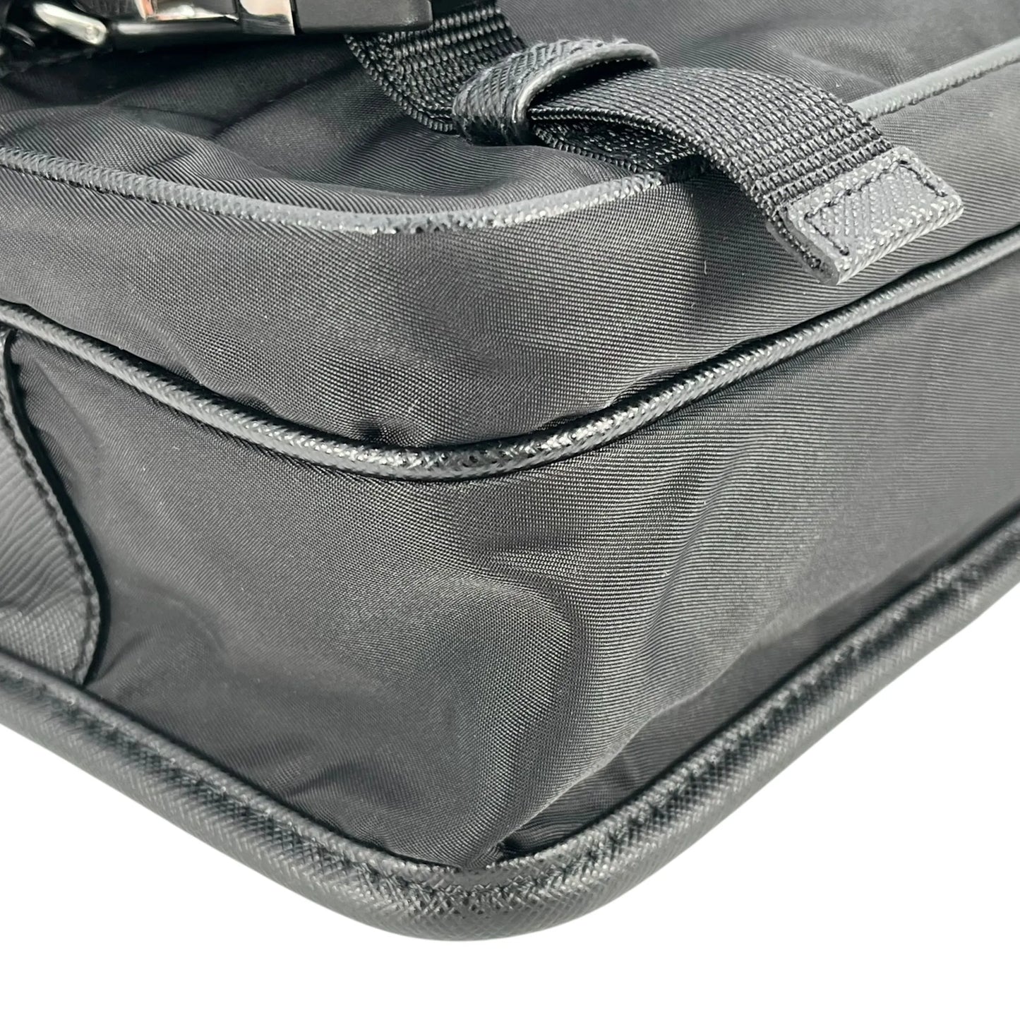 PRADA Re-Nylon Shoulder Bag with Pouch - Black