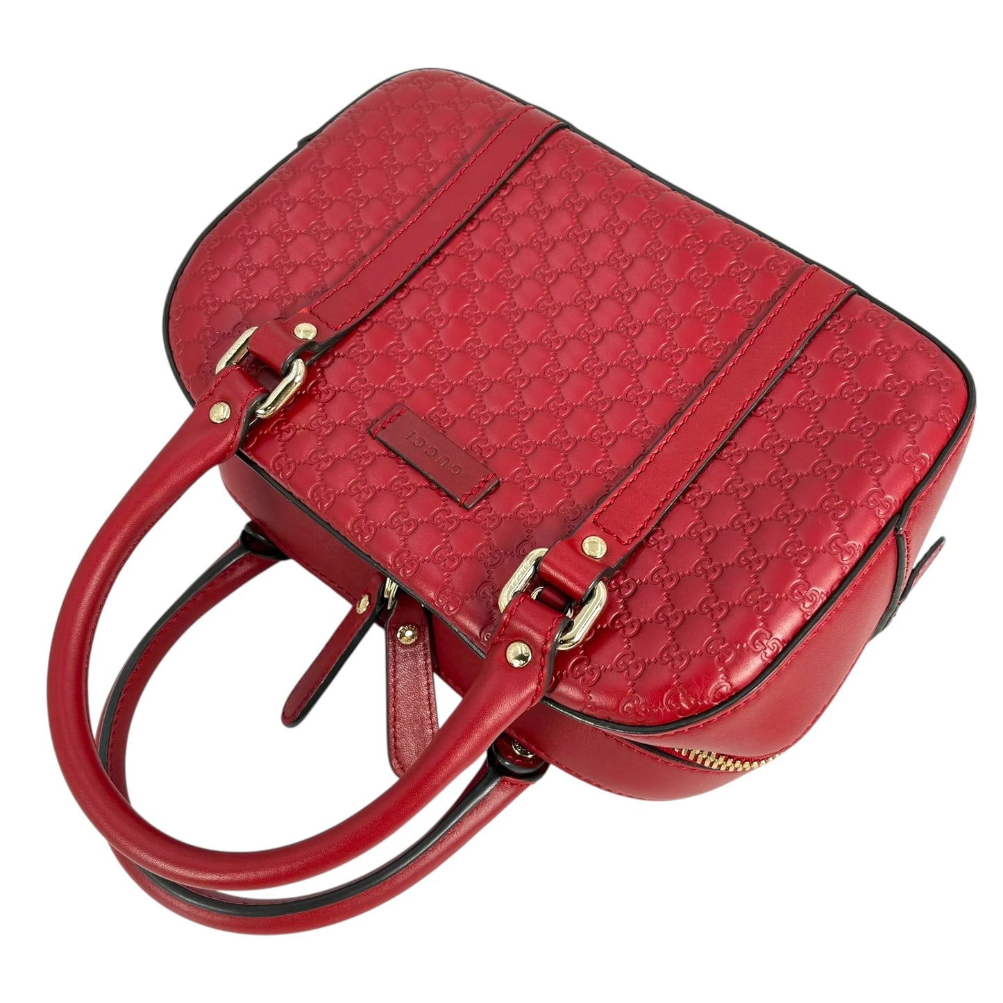 GUCCI Micro Guccissima Hand Bag - Red
