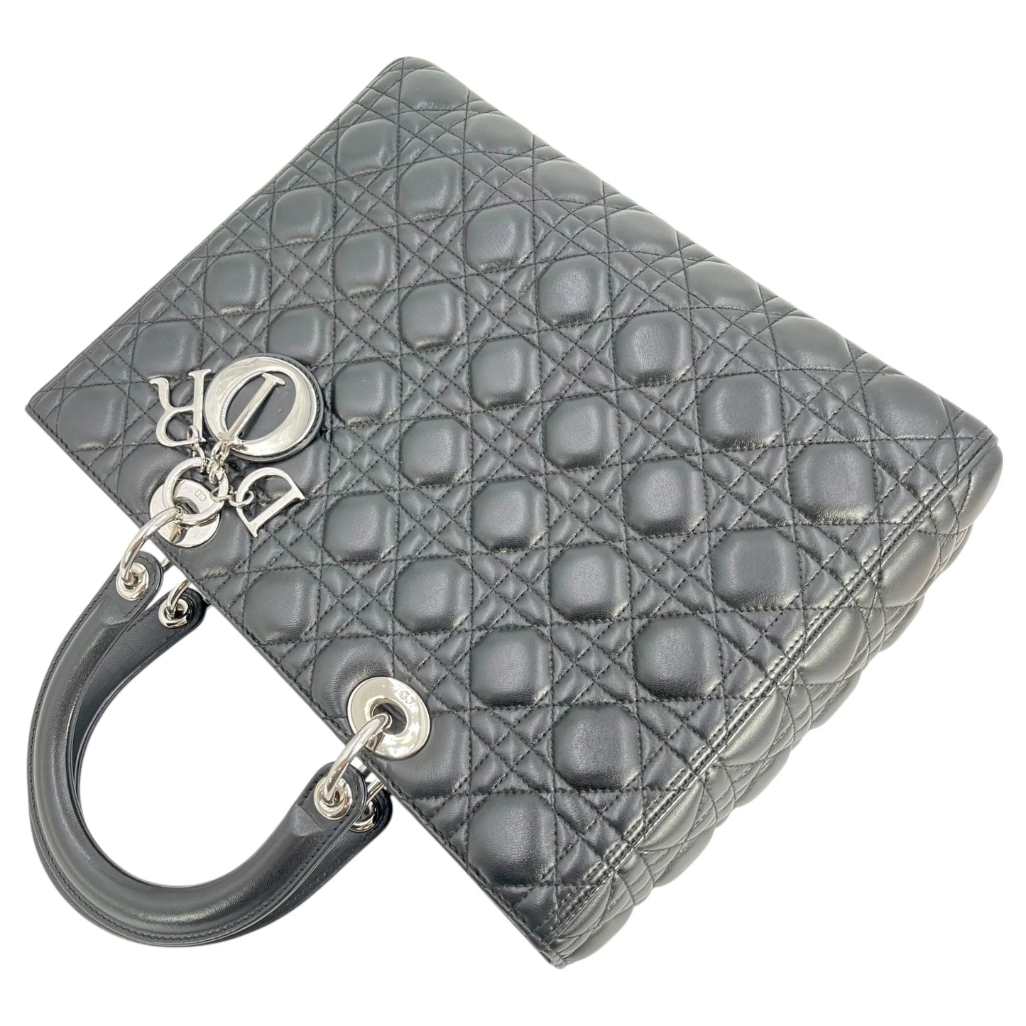 Dior Lady Dior Large Hand Bag - Black