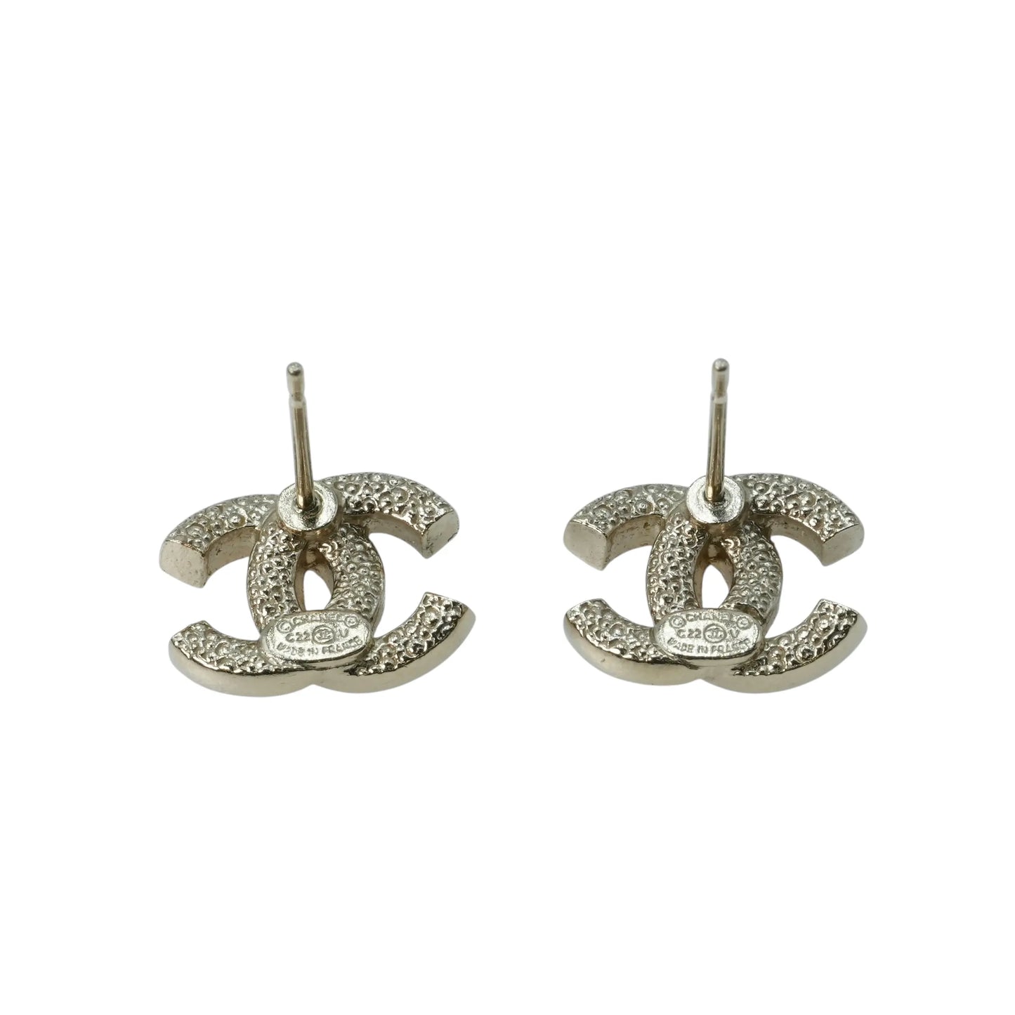 CHANEL Crystal Timeless CC Earring C22 V - Gold Plated