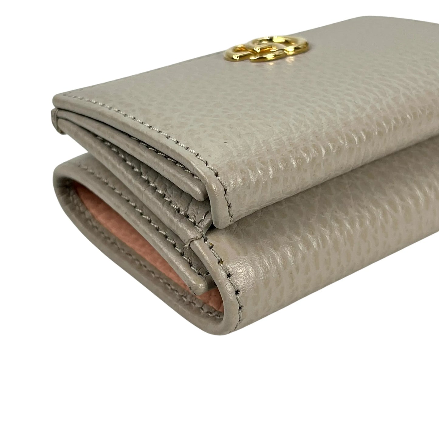 GUCCI Double G Compact Wallet - Gray