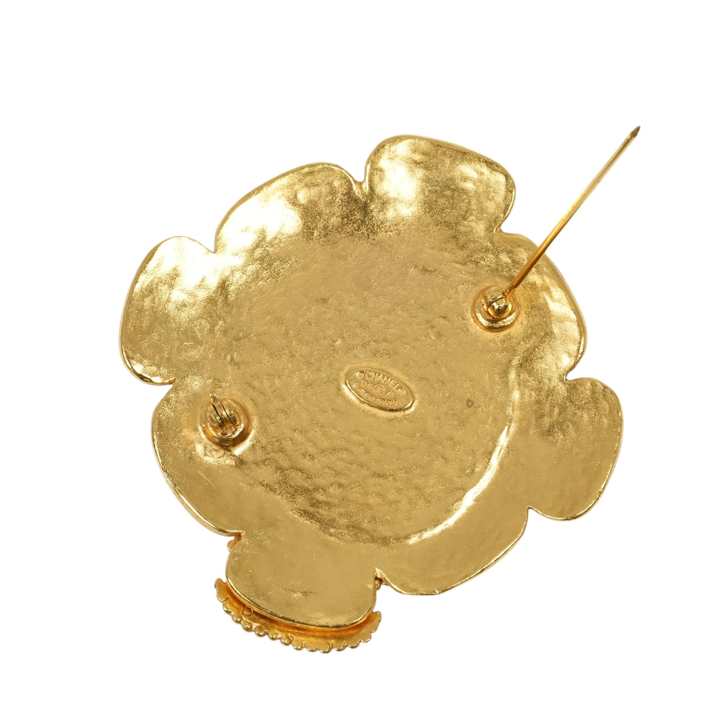 CHANEL Fake Pearl Brooch 96A - White Gold