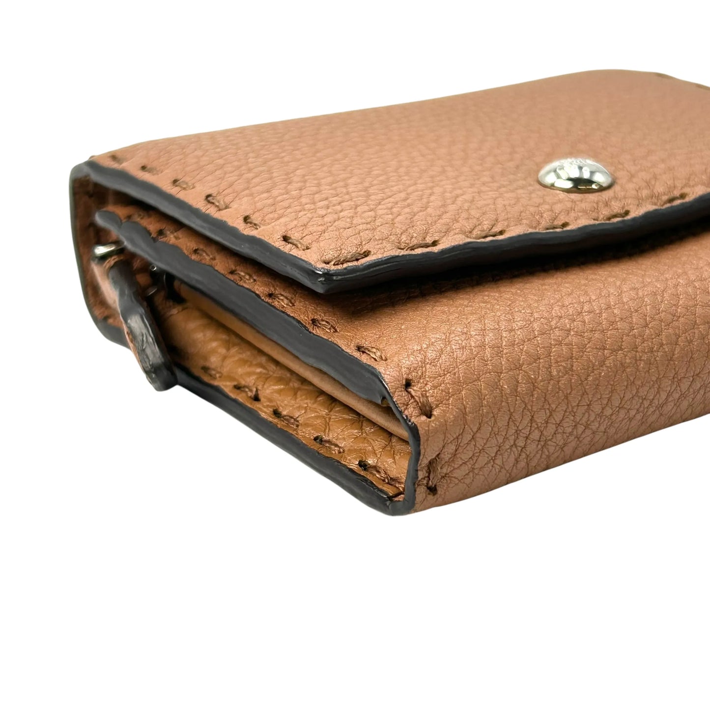 FENDI Selleria Compact Wallet - Brown