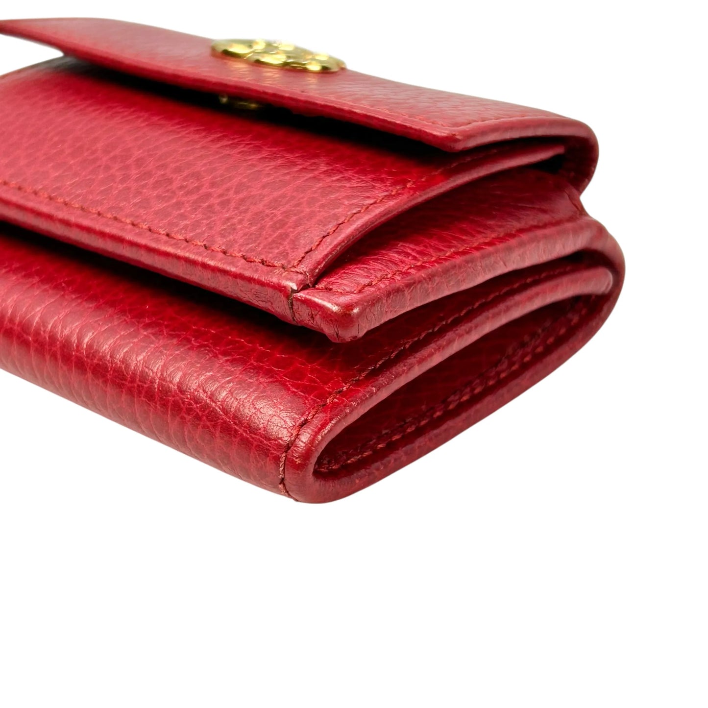 GUCCI GG Marmont Compact Wallet - Red