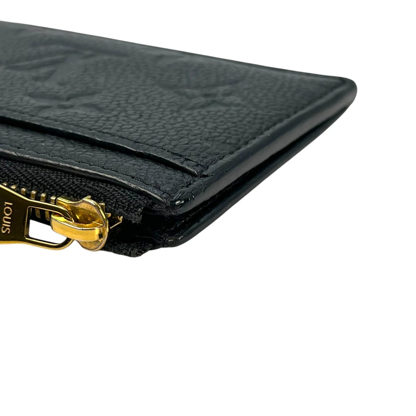 Louis Vuitton Monogram Empreinte Porte Cartes Card Case - Black