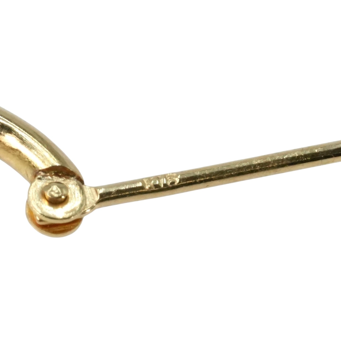 K18 Yellowgold Whitegold Earring