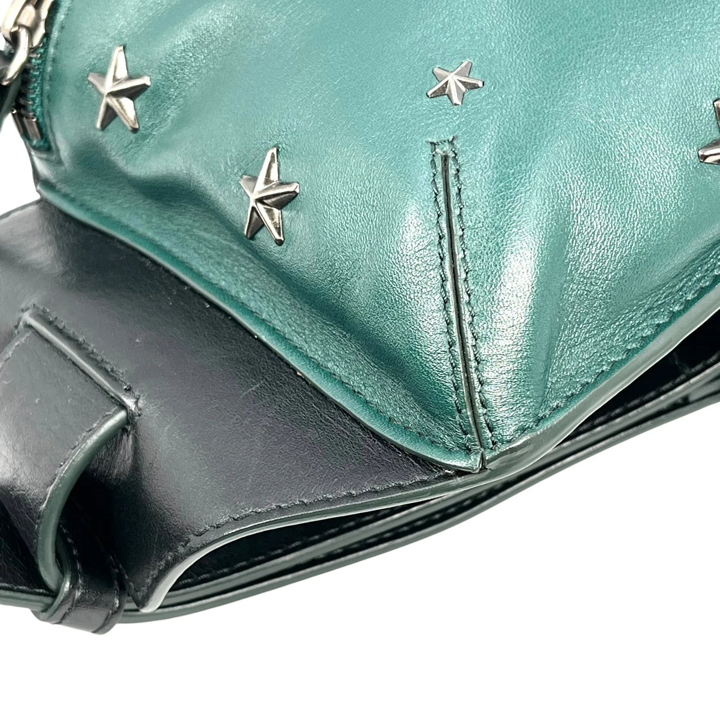 JIMMY CHOO Oscar Star Studs Body Bag - Khaki