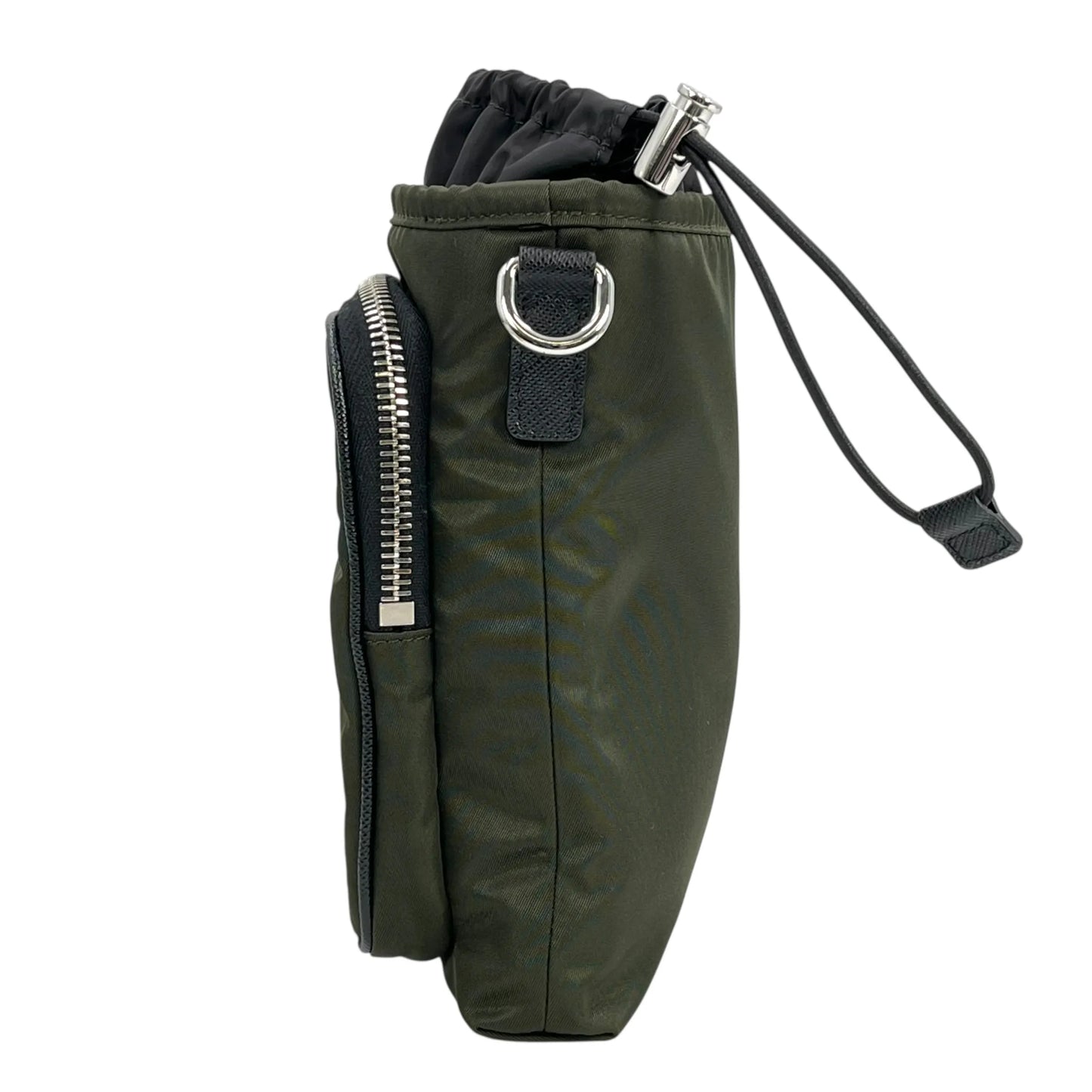 PRADA Re-Nylon Phone Case Shoulder Bag - Khaki