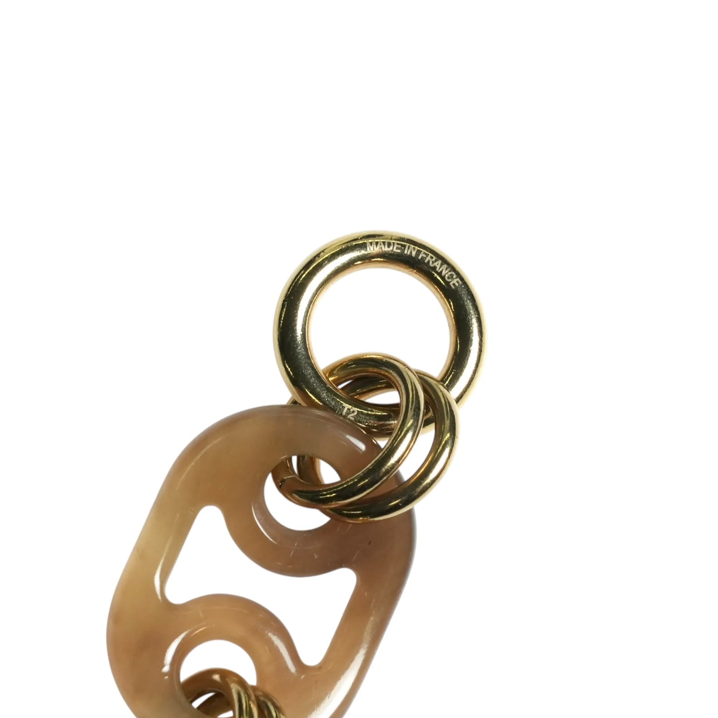 Hermès Eurydice Buffalo Horn Bracelet T2 - Gold Plated
