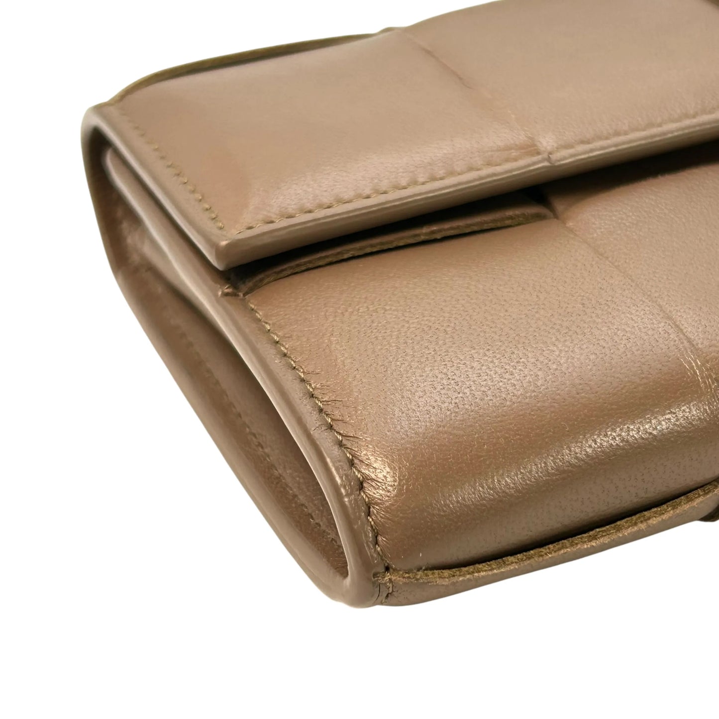 Bottega Veneta Intrecciato Flap Continental Long Wallet - Brown