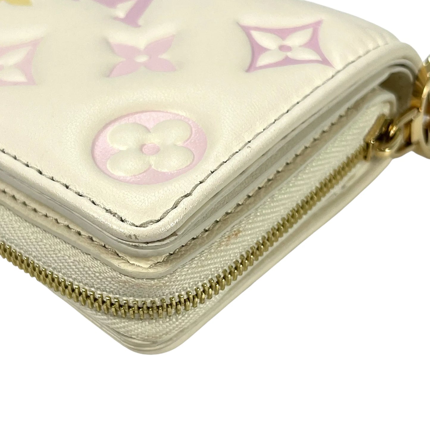 Louis Vuitton Monogram Portefeuille Lou Compact Wallet - White