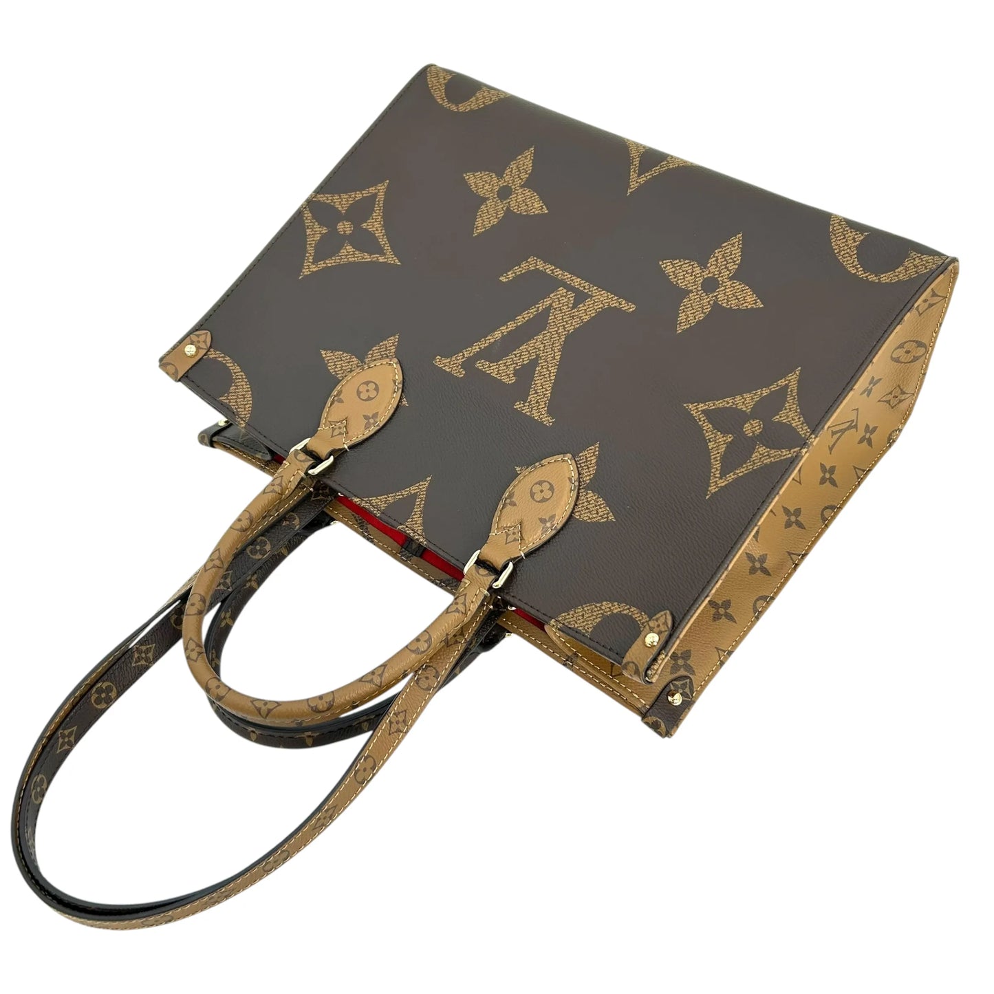 Louis Vuitton On The Go MM Hand Bag Shoulder Bag - Brown - 34948