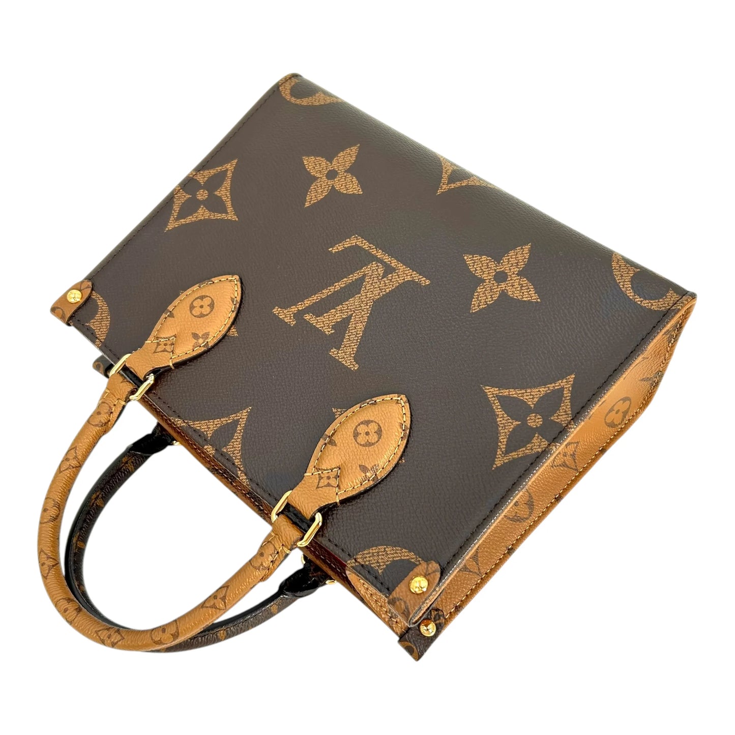 Louis Vuitton Giant Monogram Canvas On The Go PM Hand Bag Shoulder Bag - Brown