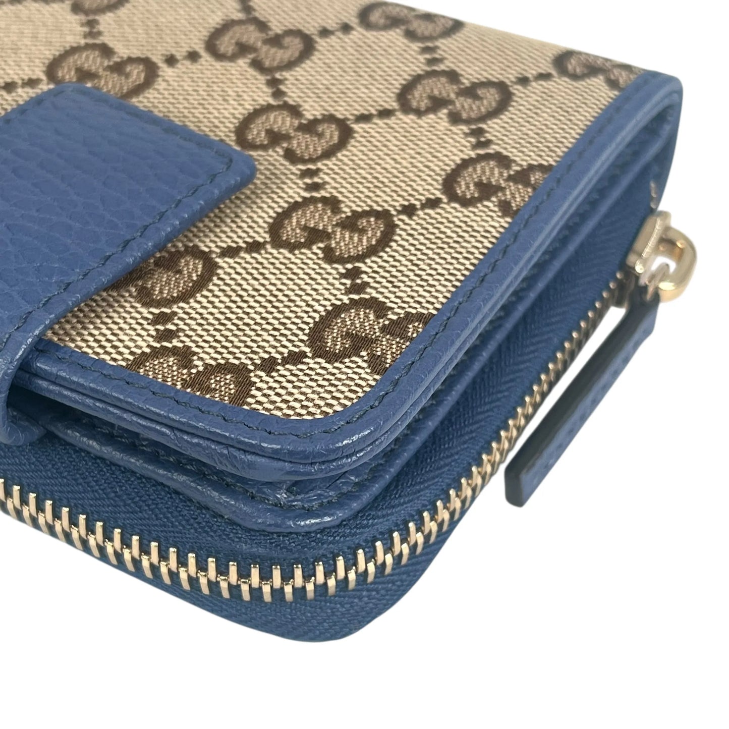 GUCCI GG Canvas Compact Wallet - Brown