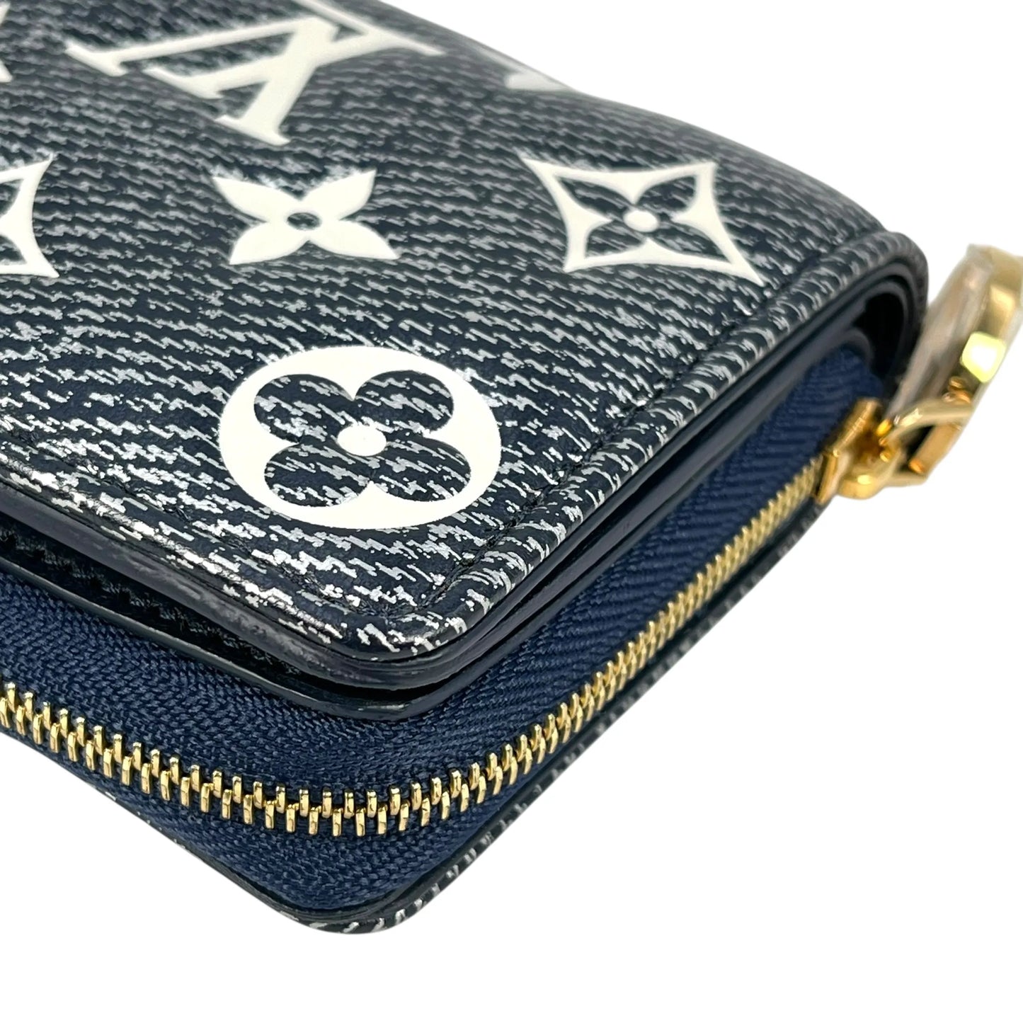 LOUIS VUITTON Portefeuille Lou Monogram Compact Wallet - Navy