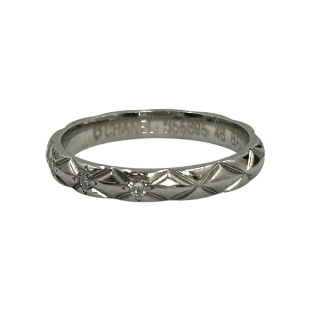 CHANEL Matelass Ring Pt950 Jewelry