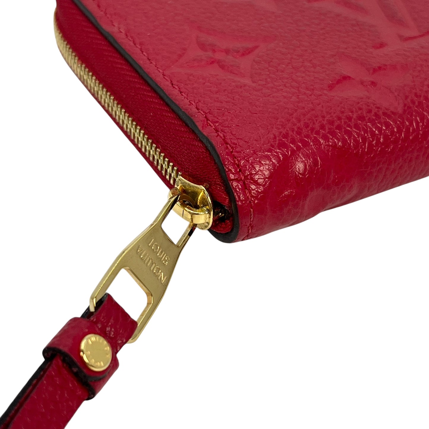 Louis Vuitton Monogram Empreinte Zippy Coin Case - Red