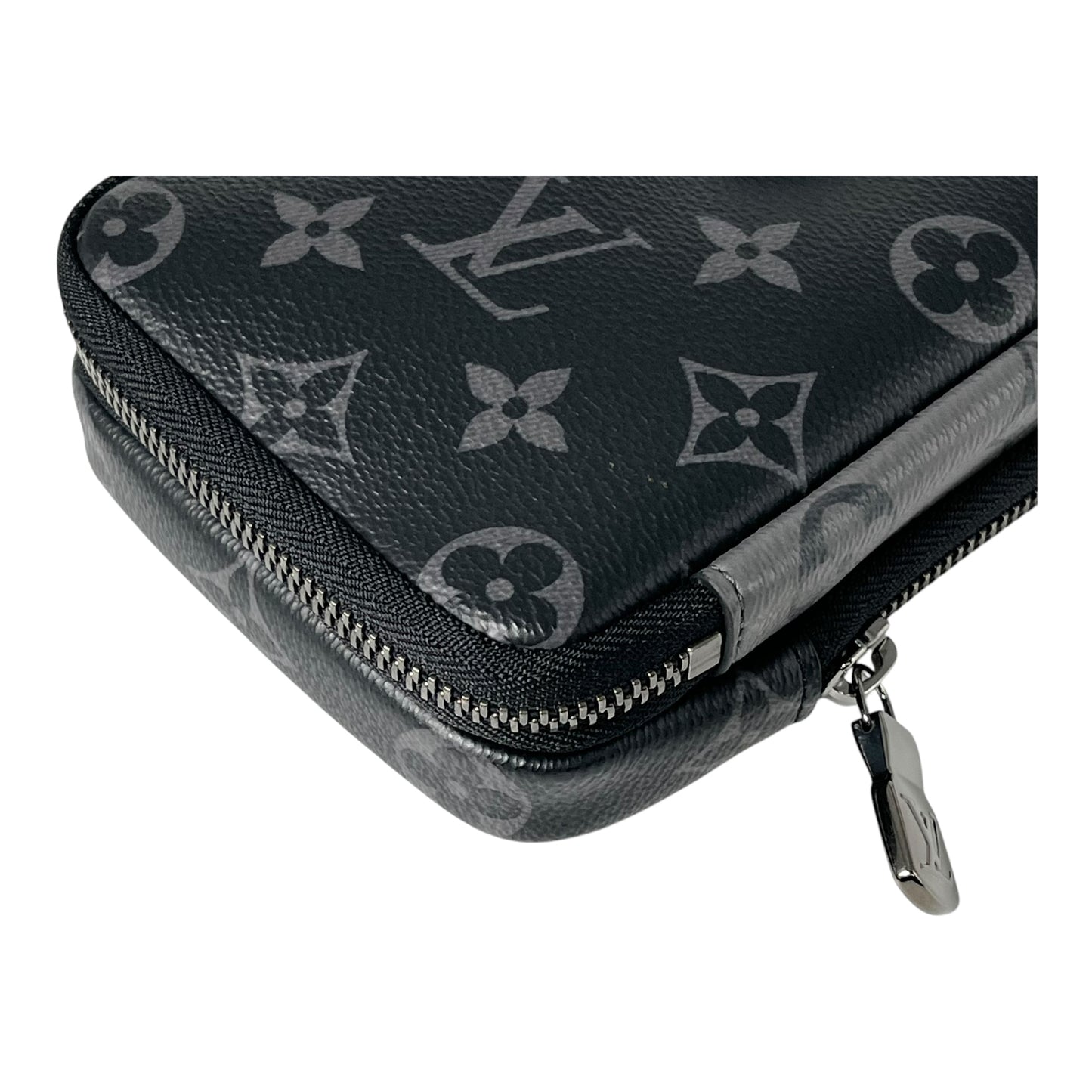 Louis Vuitton Double Phone Pouch Rev erse Monogram Eclipse