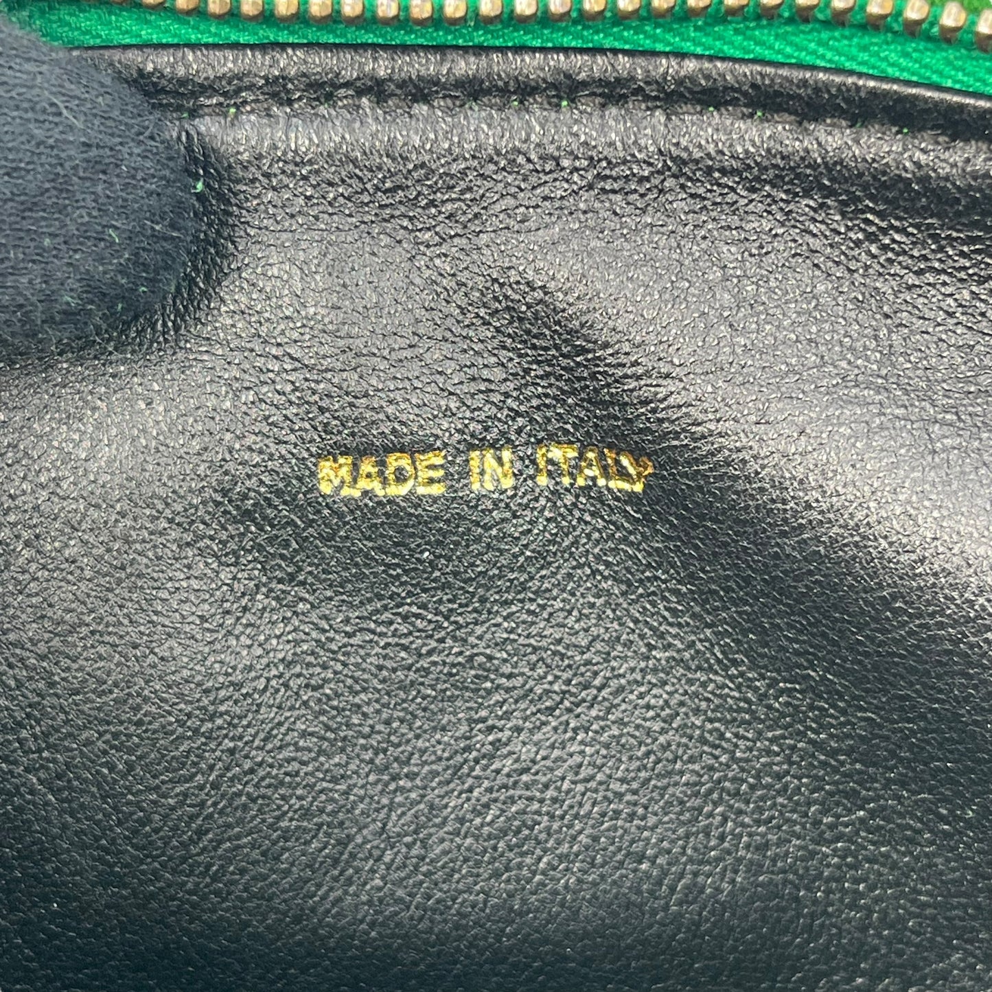 CHANEL Fringed Charm Chain Shoulder Green
