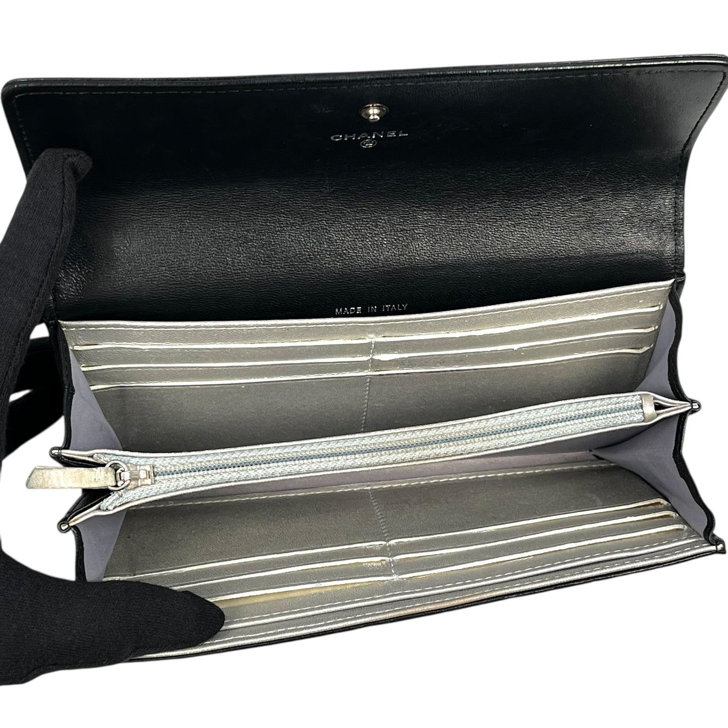 CHANEL Cocomark Camellia long wallet