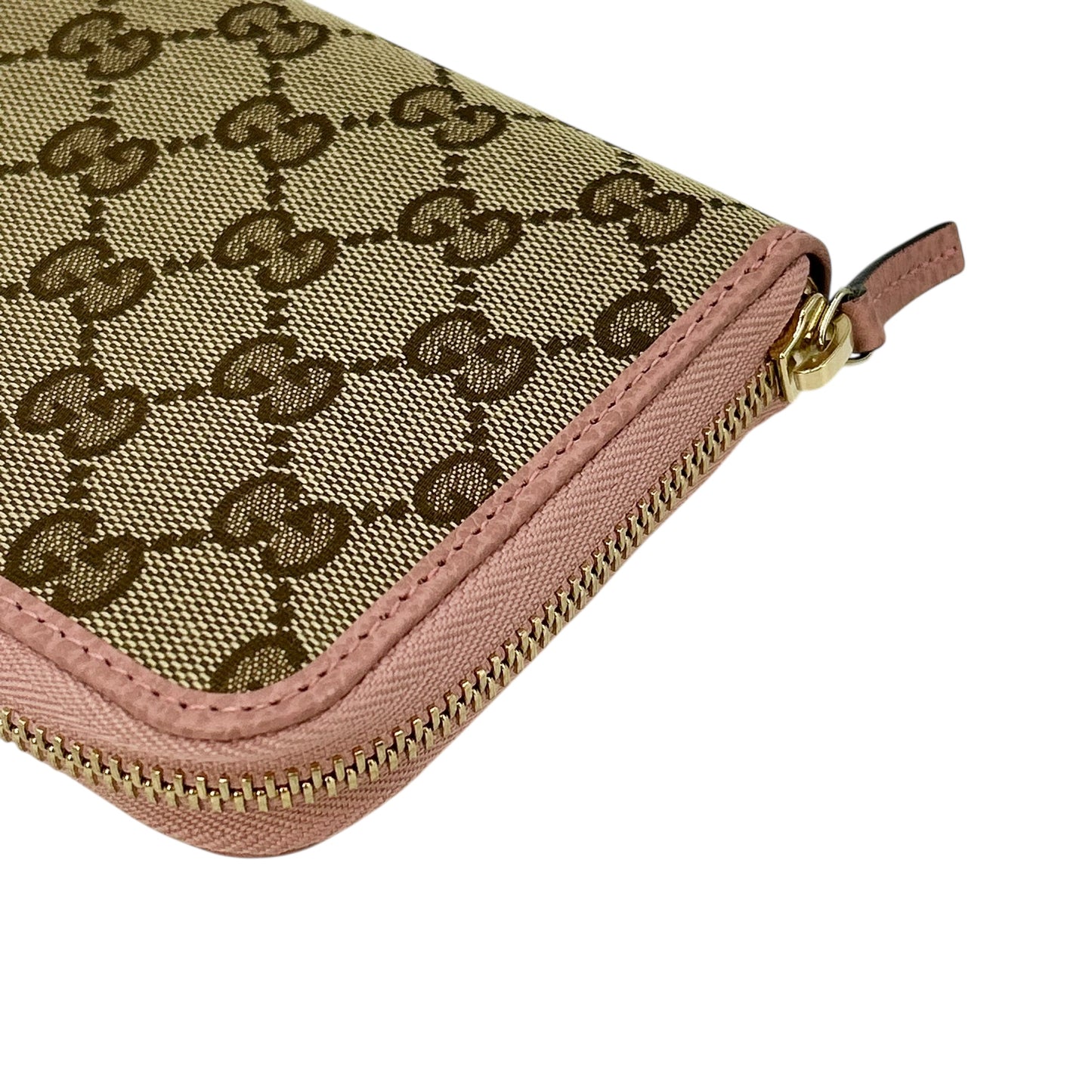 GUCCI GG Canvas Zip Around Long Wallet