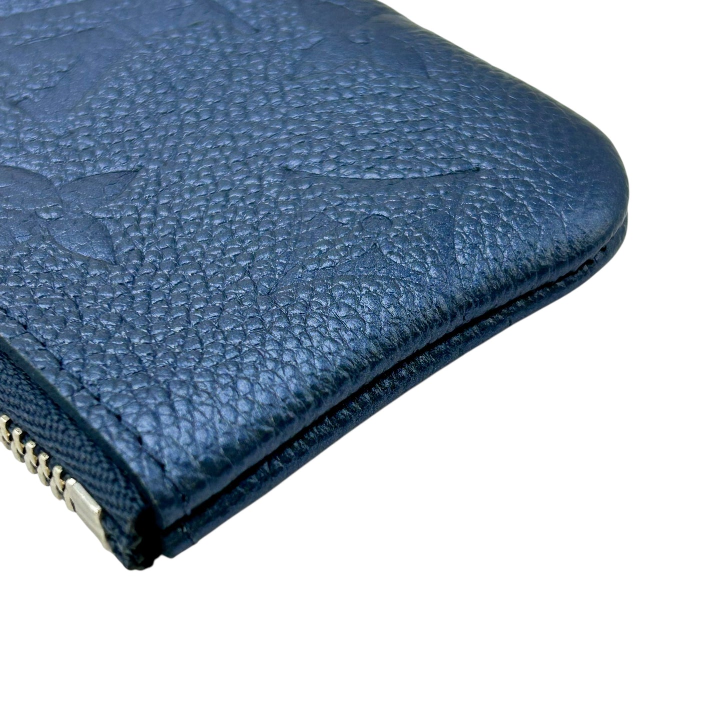 Louis Vuitton Monogram Empreinte Pochette Cles Coin Case - Blue