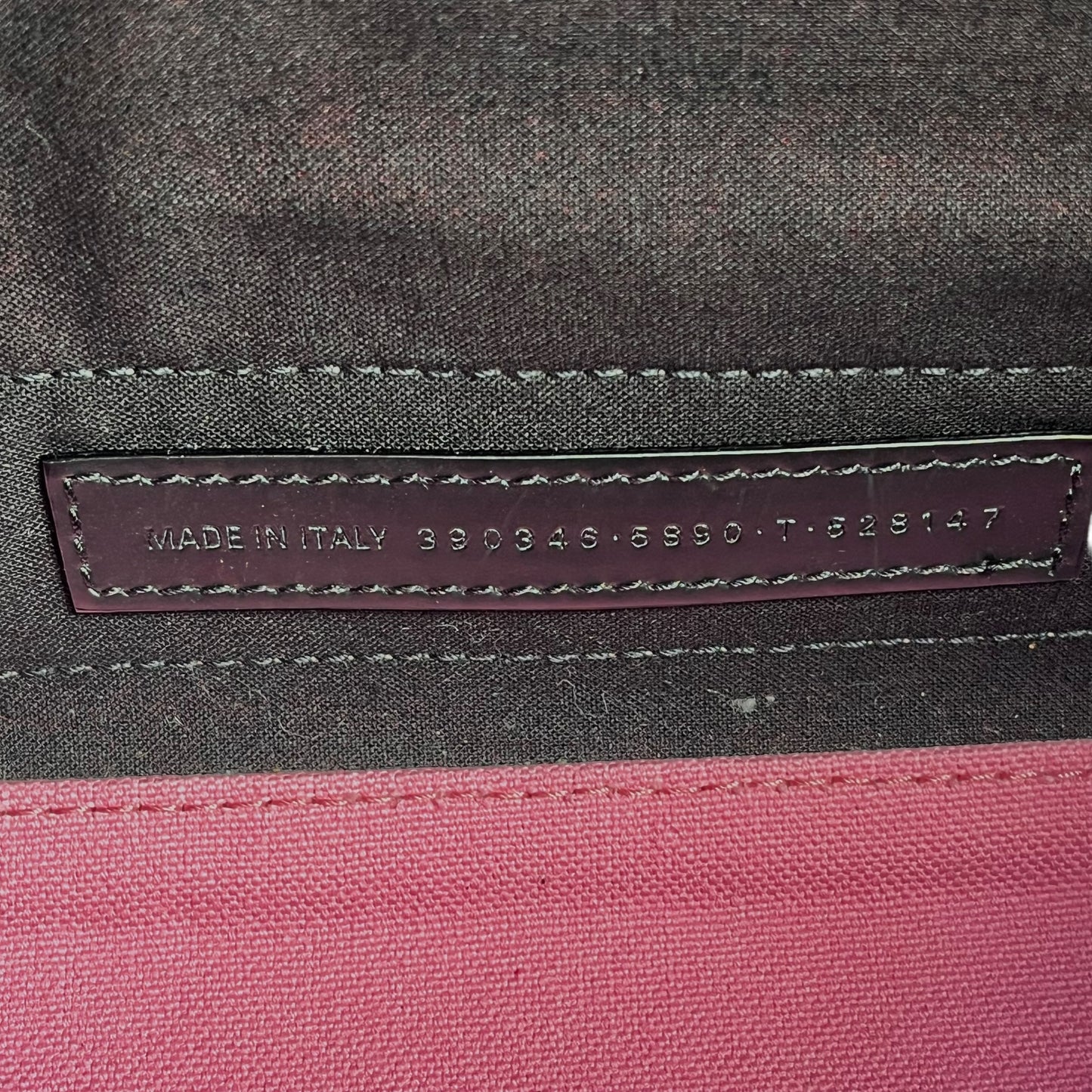 BALENCIAGA Navy Canvas XS Hand Bag - Pink
