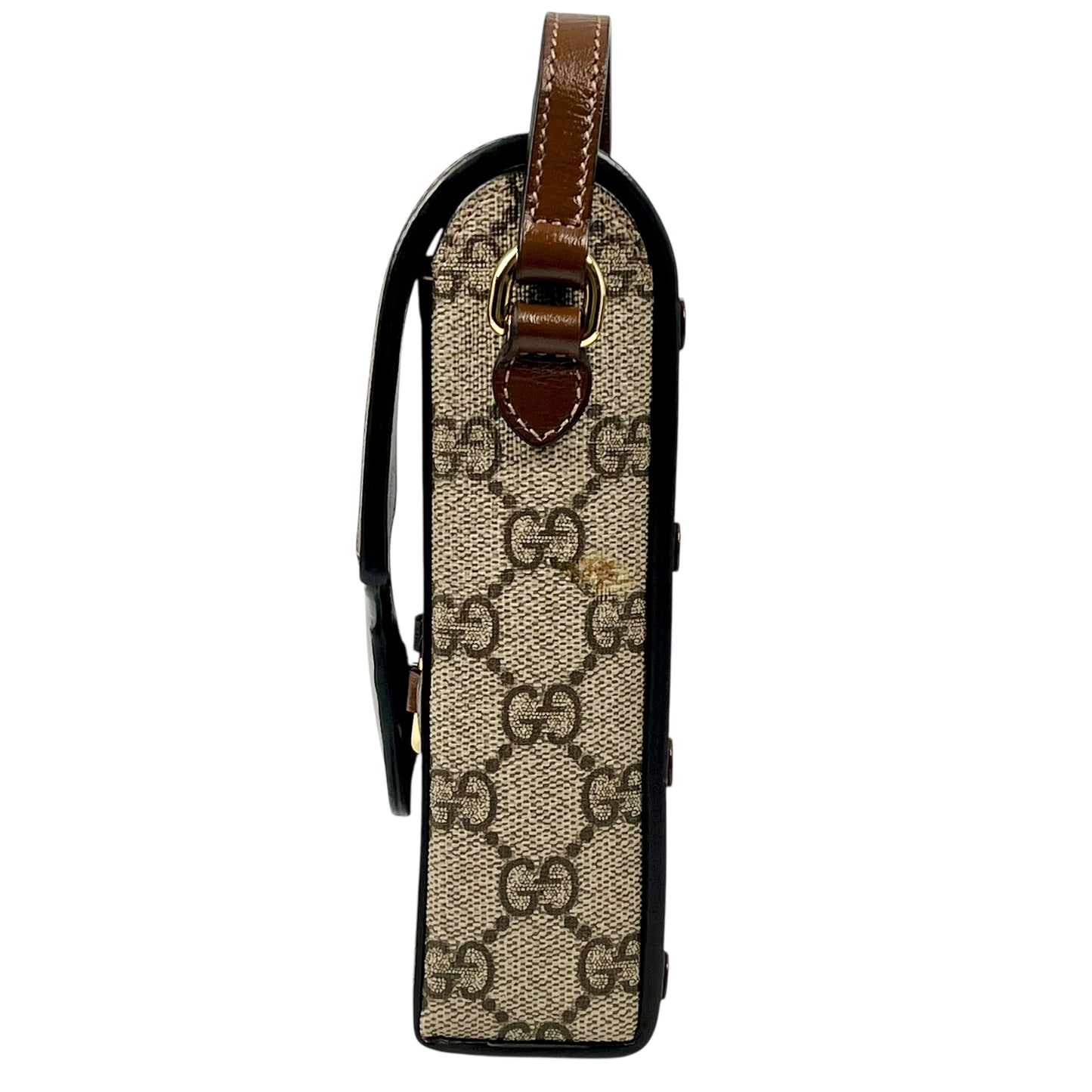 GUCCI GG Supreme Horsebit 1955 Mini Shoulder Bag