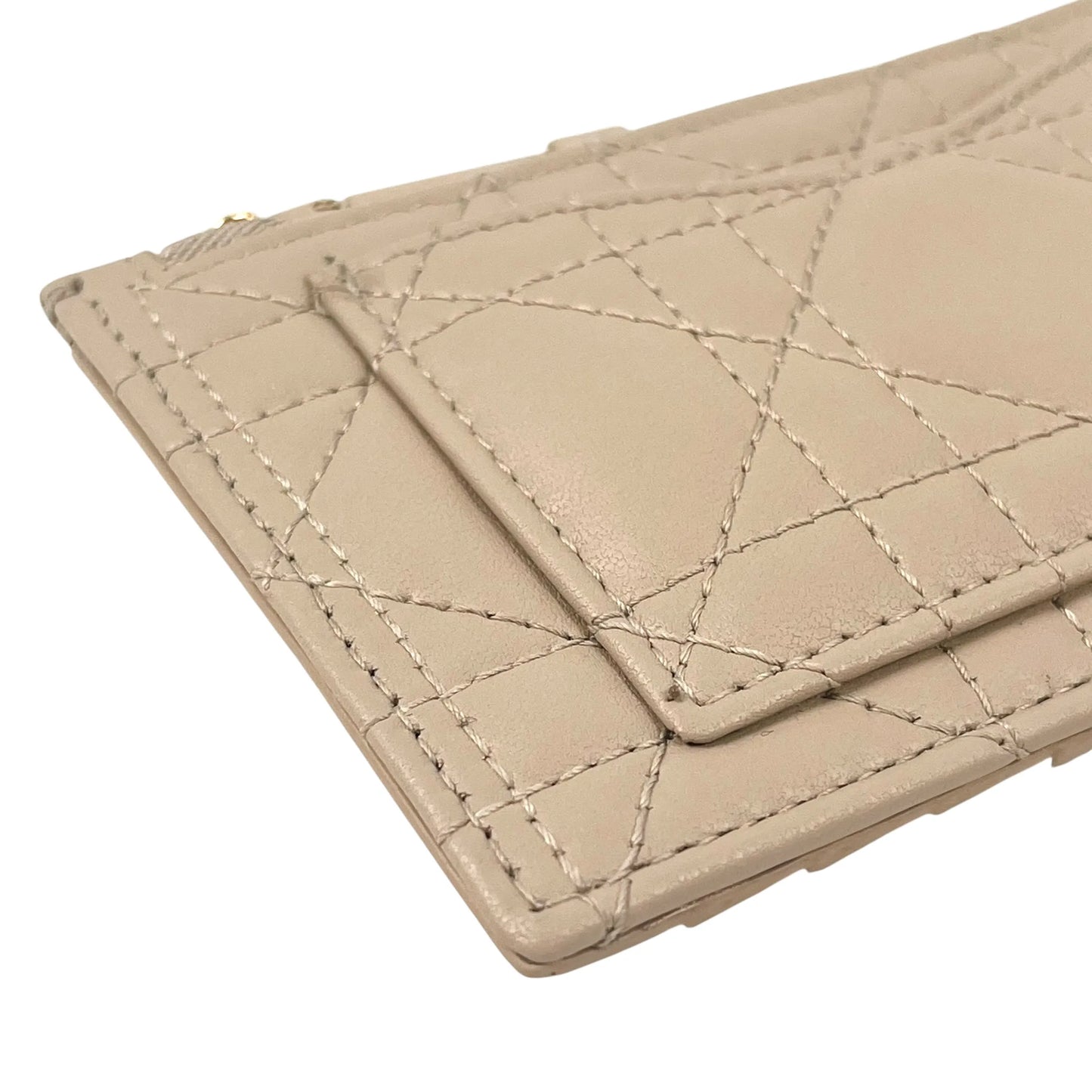 Dior Coin Purse Card Case - Beige