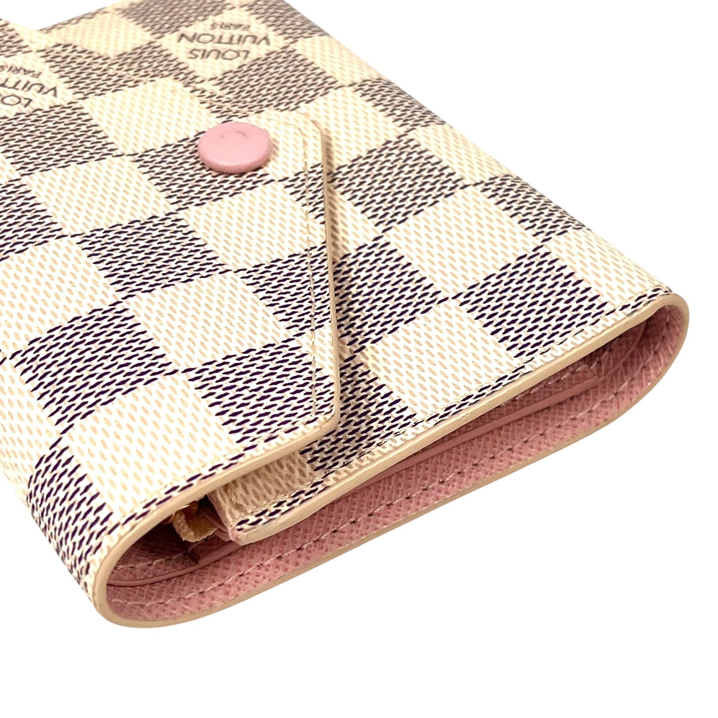 Louis Vuitton Damier Portefeuille VIctorine Compact Wallet - White