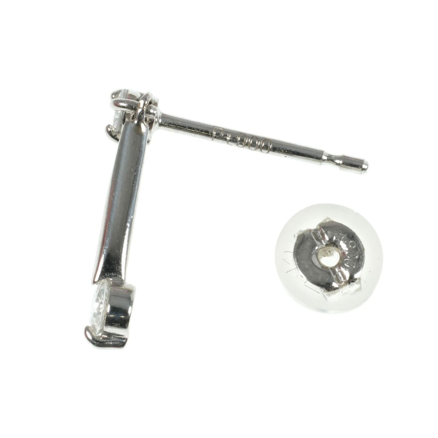 Pt900 Diamond Earring