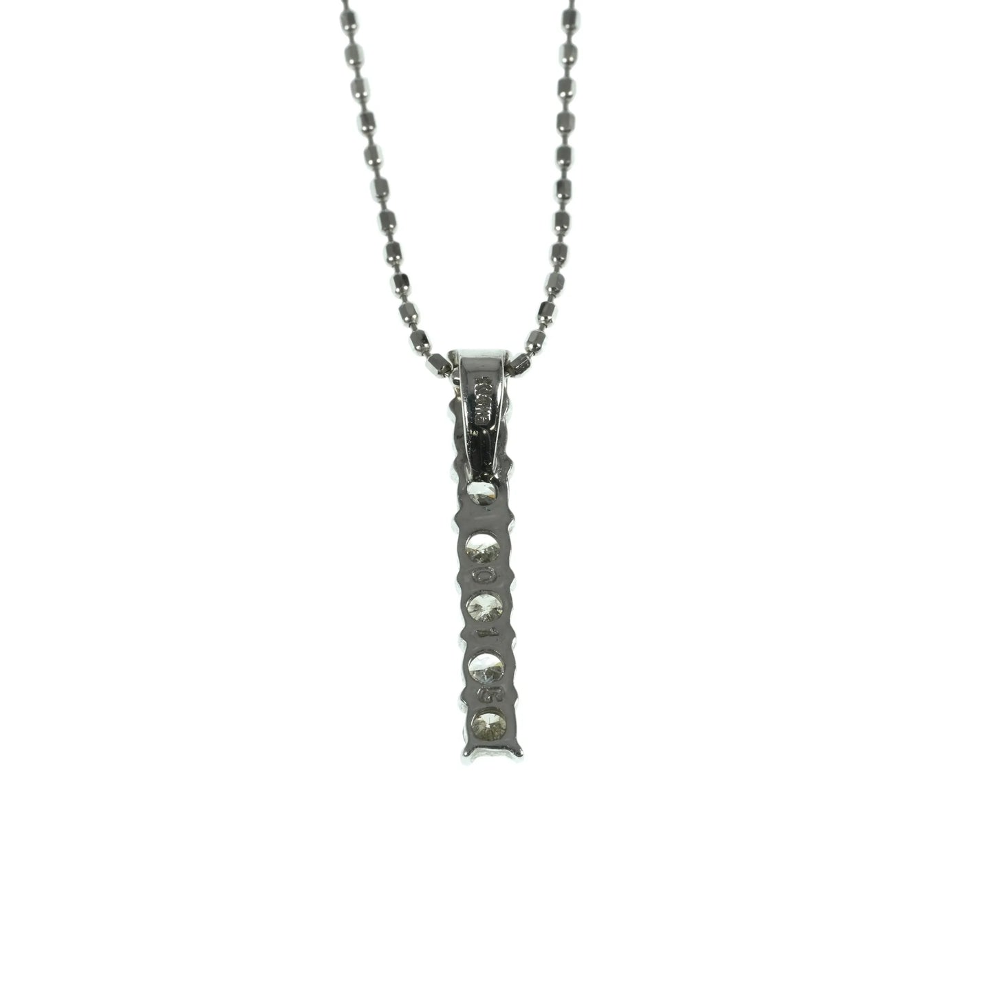 K14WG 7P Diamond Necklace