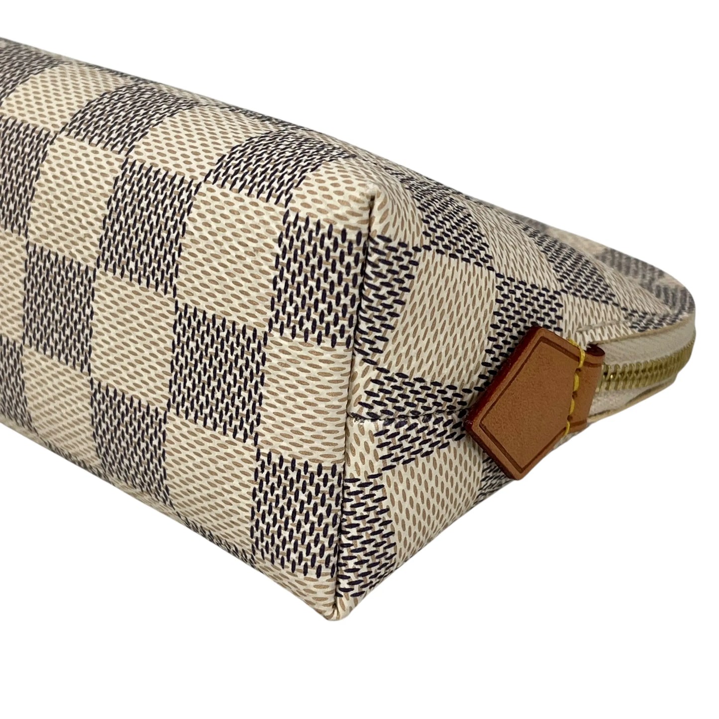Louis Vuitton Damier Azur Pochette Cosmetic Pouch - White