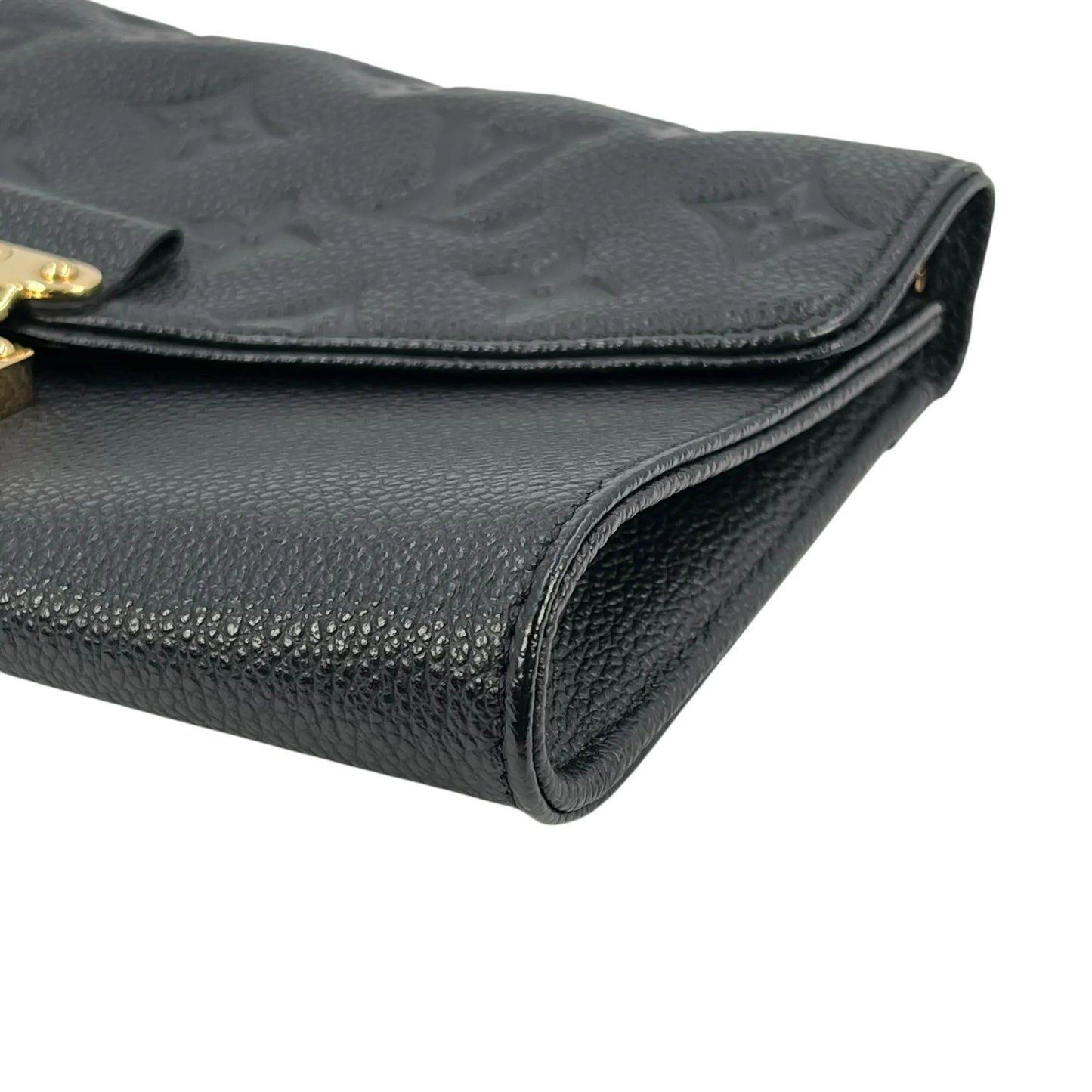 Louis Vuitton Empreinte Pochette Saint Germain Chain Shoulder Wallet - Black