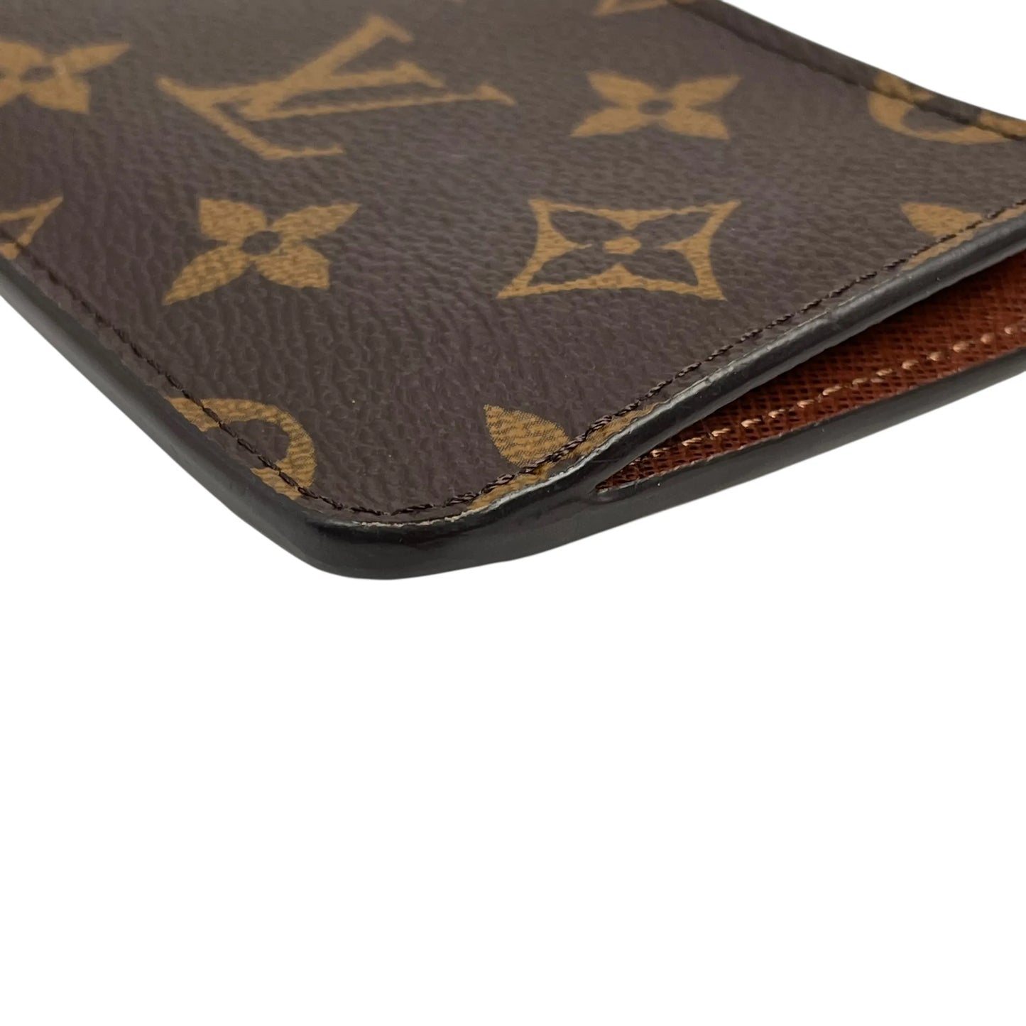 Louis Vuitton Monogram Porte Cartes Rommy Card Case - Brown