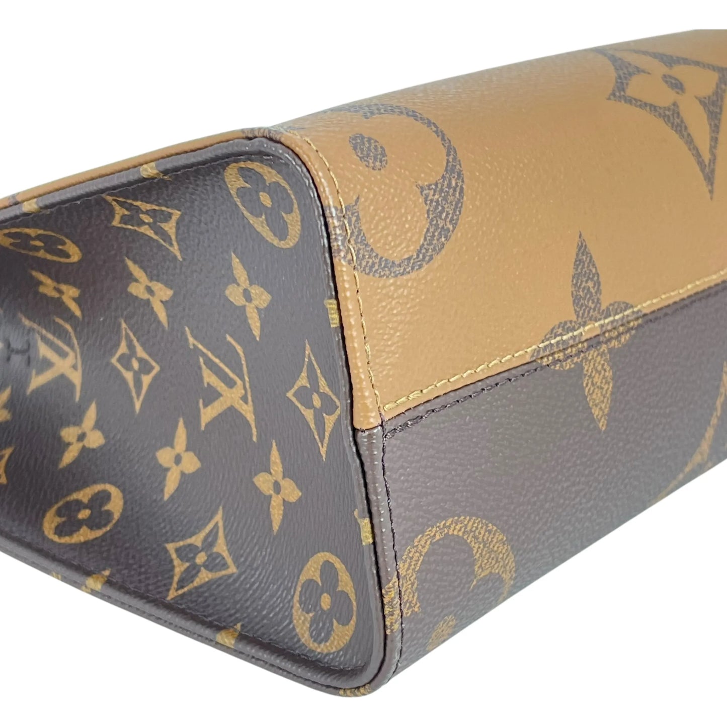 Louis Vuitton Gaint Monogram On The Go PM Hand Bag - Brown - M46373