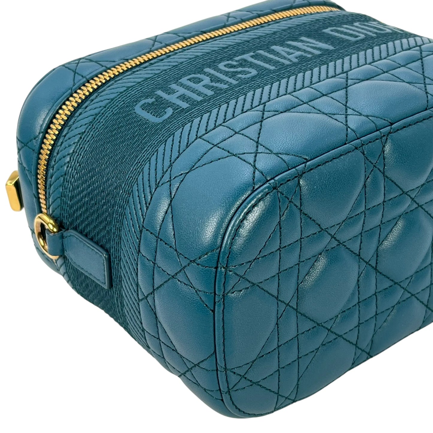 Dior Small Travel Vanity Hand Bag Shoulder Bag - Blue