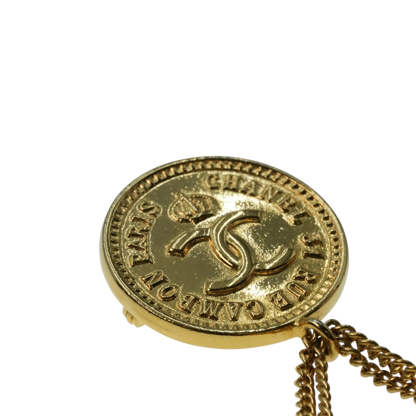 CHANEL Materasse CC Logo Brooch 25 - Gold Plated