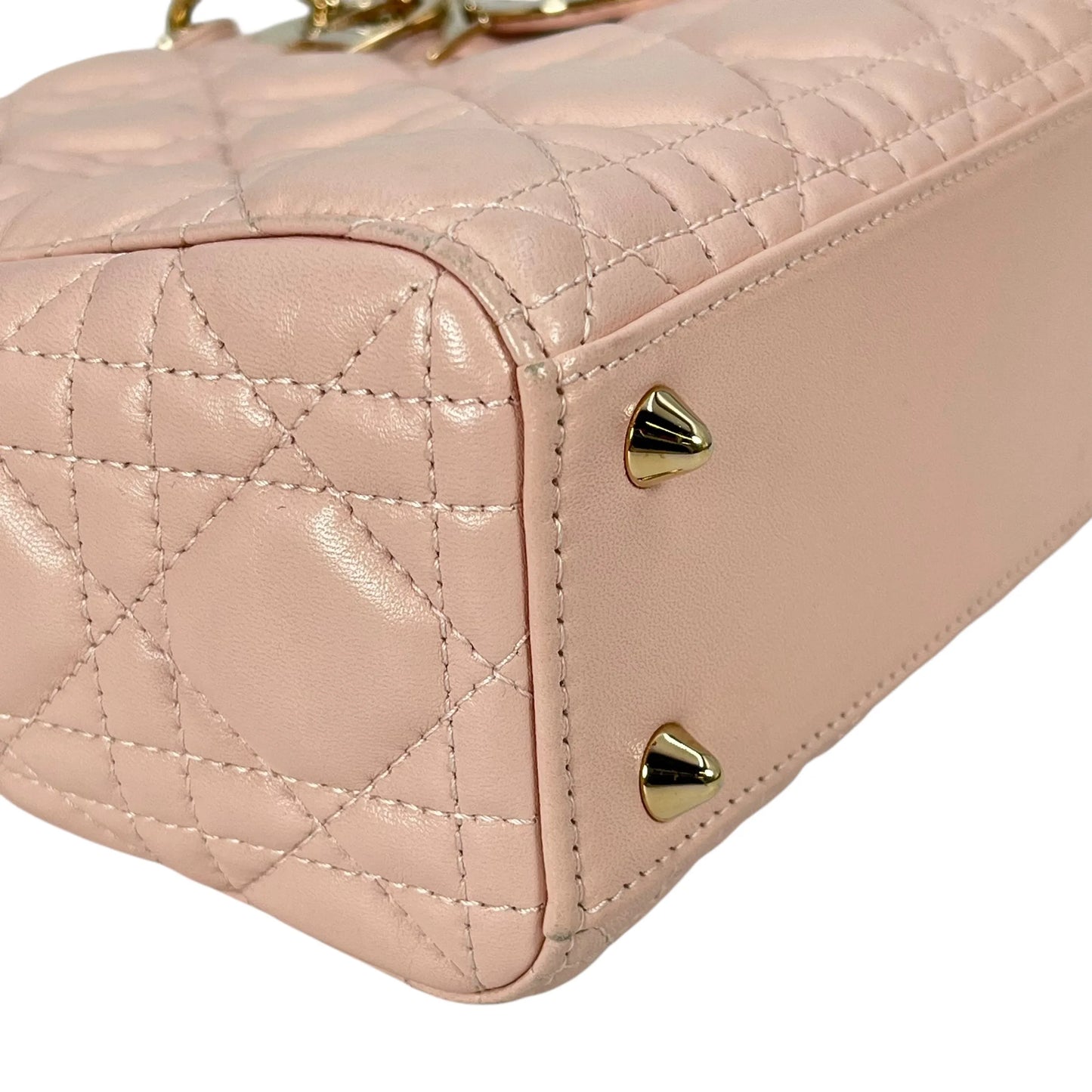 Dior Small Lady Dior My ABCDior Leather Hand Bag - Pink