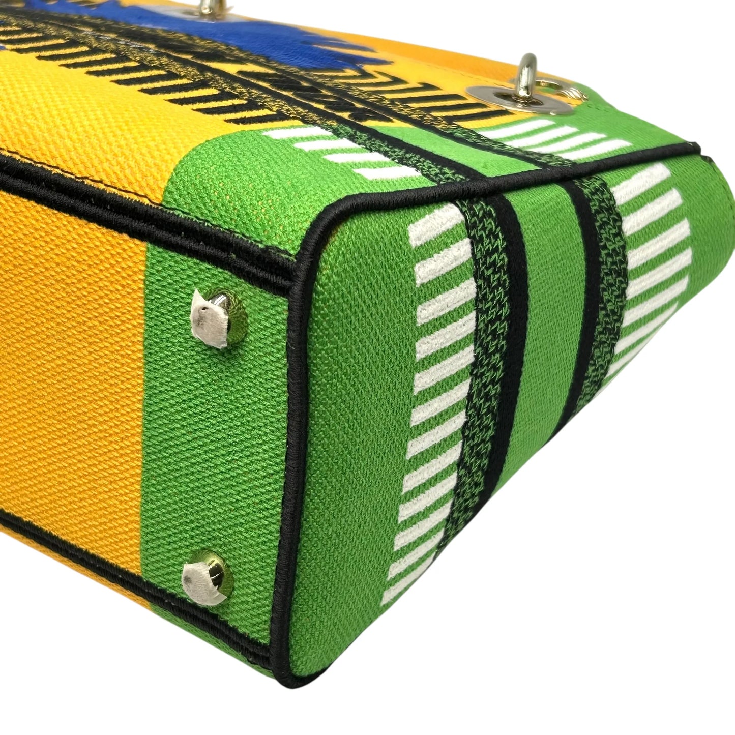 Dior Lady D-Lite Hand Bag - Yellow×Green