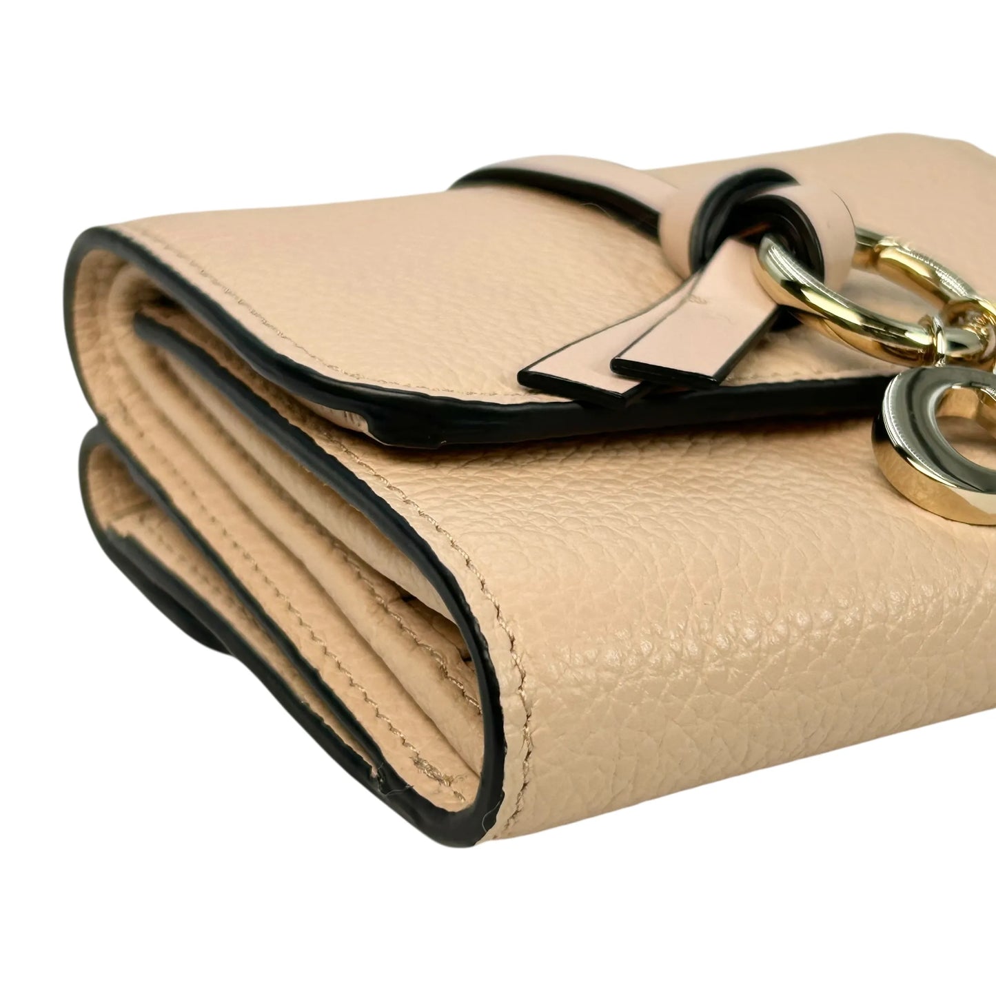 Chloé Alphabet Tri-Fold Compact Wallet - Beige