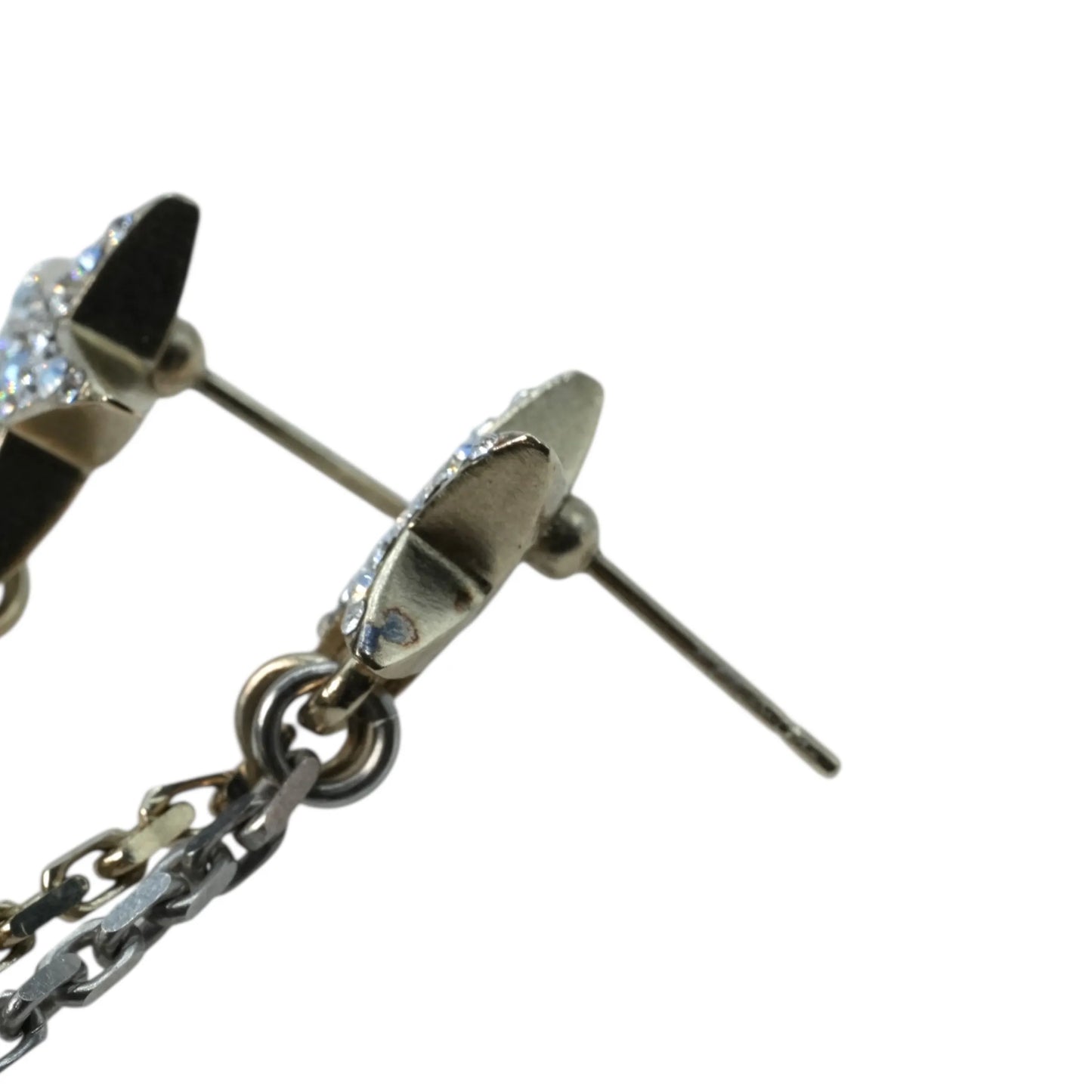 CHANEL Moon & Star CC Logo Dangle Earring 17B - Silver