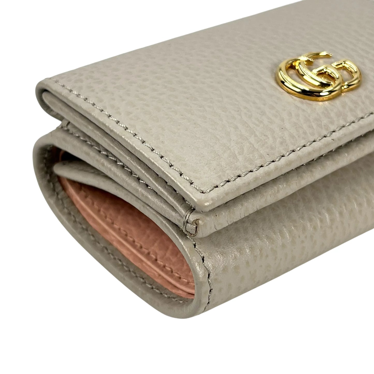 GUCCI Double G Compact Wallet - Gray