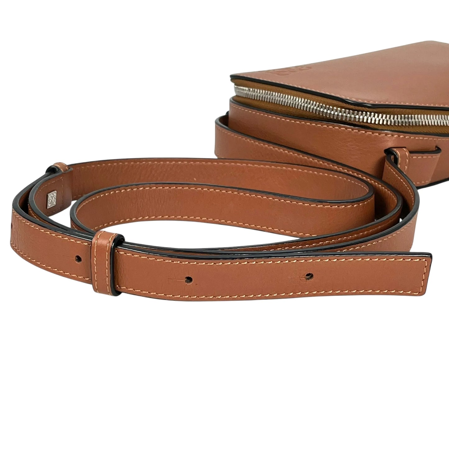 LOEWE Box Shoulder Bag Calfskin - Brown